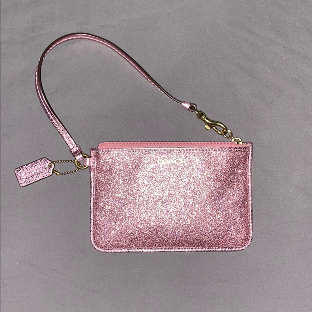 Pink Coach Wristlet